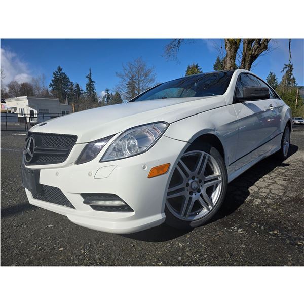 DUNCAN - 2012 MERCEDES-BENZ E-CLASS WHITE 243215 KMS - D173653