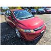 Image 6 : DUNCAN - 2006 HONDA CIVIC  RED 329979 KMS - D808190