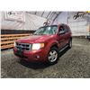Image 1 : PARKSVILLE - 2008 FORD ESCAPE, RED, 300656 KMS, FRONT WHEEL DRIVE. - DB11634