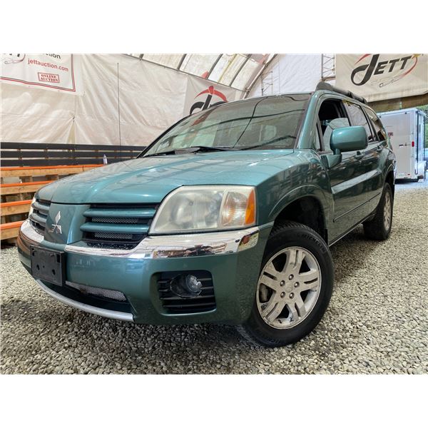 PARKSVILLE - 2004 MITSUBISHI ENDEAVOR GREEN 241260 KMS - D054320