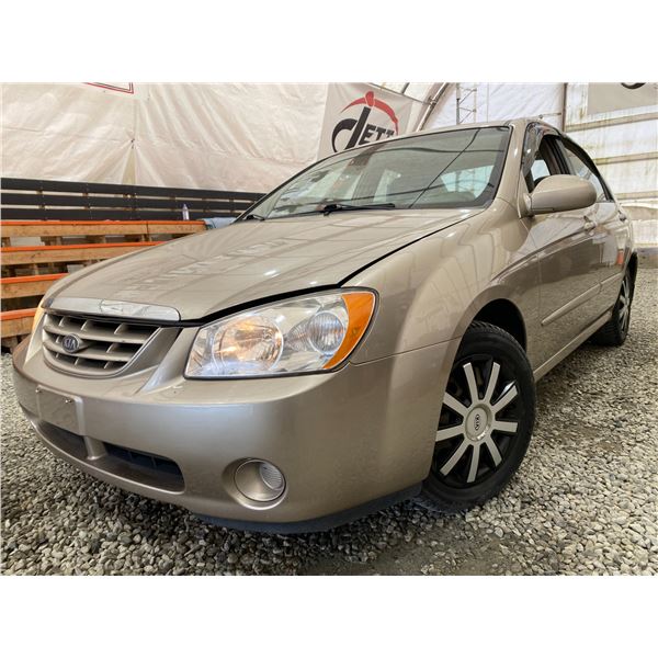 PARKSVILLE - 2005 KIA SPECTRA BROWN 195611 KMS "NO RESERVE" - D095934