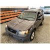 Image 4 : PARKSVILLE - 2005 FORD ESCAPE GREY 260120 KMS - BA91288