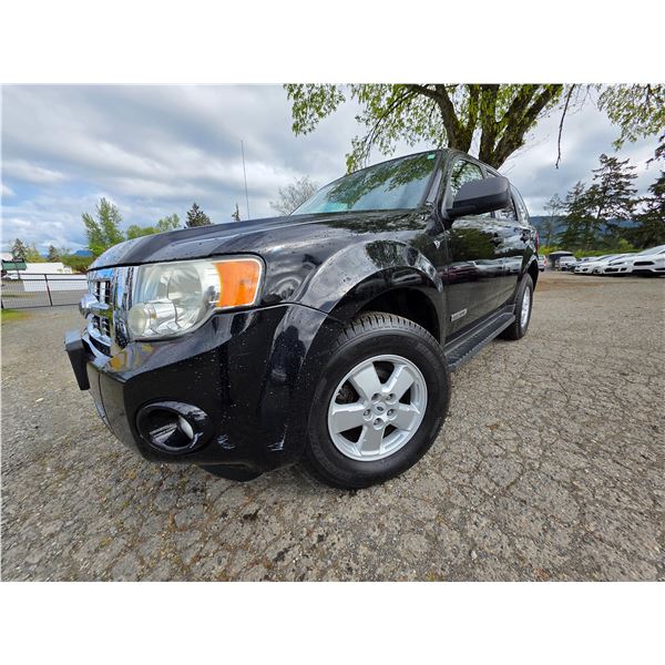 DUNCAN - 2008 FORD ESCAPE BLACK 258624 KMS - DE52361