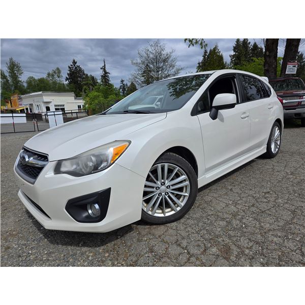 DUNCAN - 2013 SUBARU IMPREZA WHITE  208106KMS - J852413
