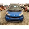 Image 6 : PARKSVILLE - 2009 SMART FORTWO BLUE 193698 KMS - D249481