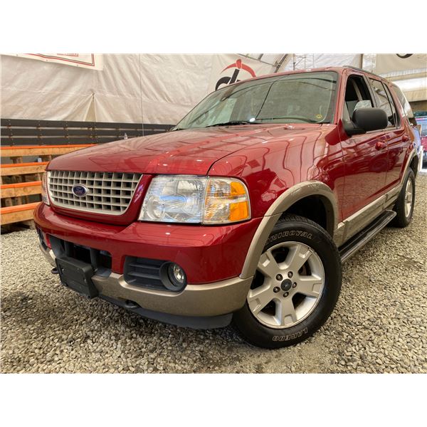 PARKSVILLE - 2003 FORD EXPLORER RED 180690 KMS - DA07980A