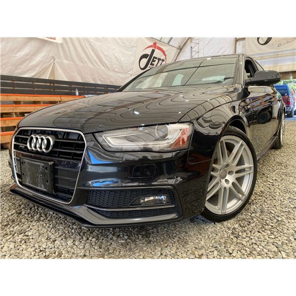 PARKSVILLE - 2013 AUDI A4 BLACK 129130 KMS - D020245