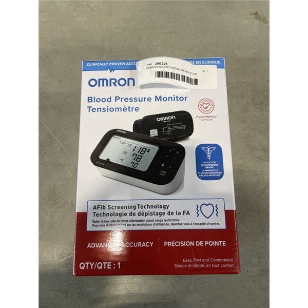 OMRON BLOOD PRESSURE MONITOR
