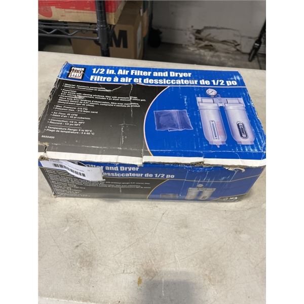 NEW POWERFIST 1/2" AIR FILTER AND DRYER