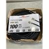 Image 1 : AS NEW INDOOR/OUTDOOR 3-WIRE GROUNDED HEAVY DUTY LIGHTED 100FT 14AWG 13A ETENSION CORD BLACK
