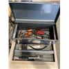 Image 1 : METAL TOOLBOX AND ASSORTED HAND TOOLS