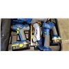 Image 2 : LITHIUM CIRCULAR SAW AND DRILL AND RECIPROCATING SAW AND FLASHLIGHT IN CASE WITH 2 BATTERIES. MISSIN