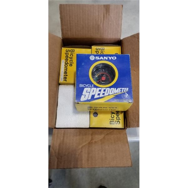 5 NEW VINTAGE SANYO BICYCLE SPEEDOMETERS