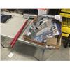 Image 2 : ASSORTED NEW GASKETS, CENTER CAPS, TIRE PLUGS, SQUEEGIES, VINTAGE SEATBELTS
