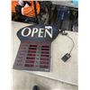 Image 1 : LIGHT UP OPEN SIGN. WORKING
