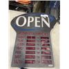 Image 2 : LIGHT UP OPEN SIGN. WORKING
