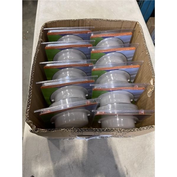 10 NEW ORTECH LED FLUSHMOUNT 3000K GREY INCANDESCENT LAMP REPLACEMENT, INDOOR OUTDOOR