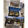Image 1 : 3 VINTAGE MATEL TOOL BOXES W/ CONTENTS