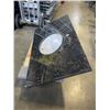 Image 4 : GRANITE VANITY TOP W/ SINK - 38" x 22"
