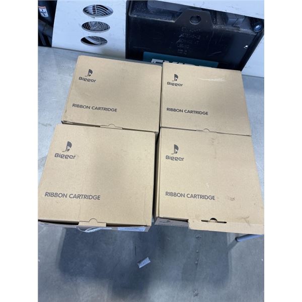 4 NEW CASES RIBBON CARTRIDGE FOR RC700, 24 PER BOX, RED / BLACK