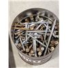 Image 2 : 3 TRAYS OF TOOLS, BOLTS, ETC AND BUCK OF NAILS