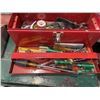 Image 5 : 2 METAL TOOL BOXES AND ASSORTED HAND TOOLS