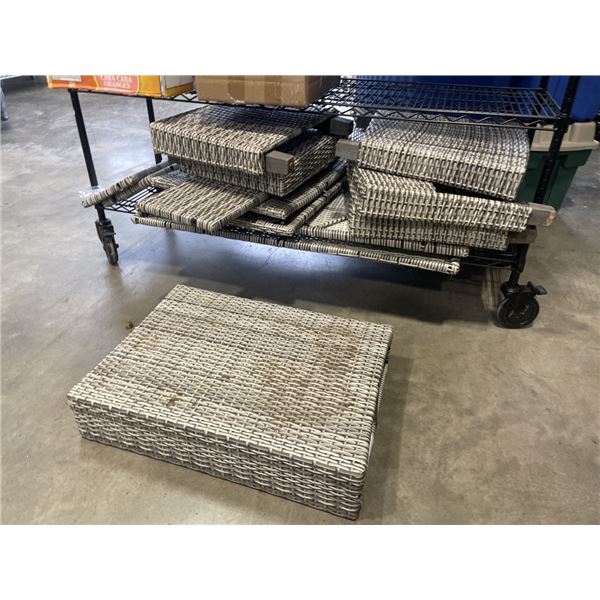 OUTDOOR PATIO SECTIONAL SET - UNASSEMBLED, MISSING SOME HARDWARE