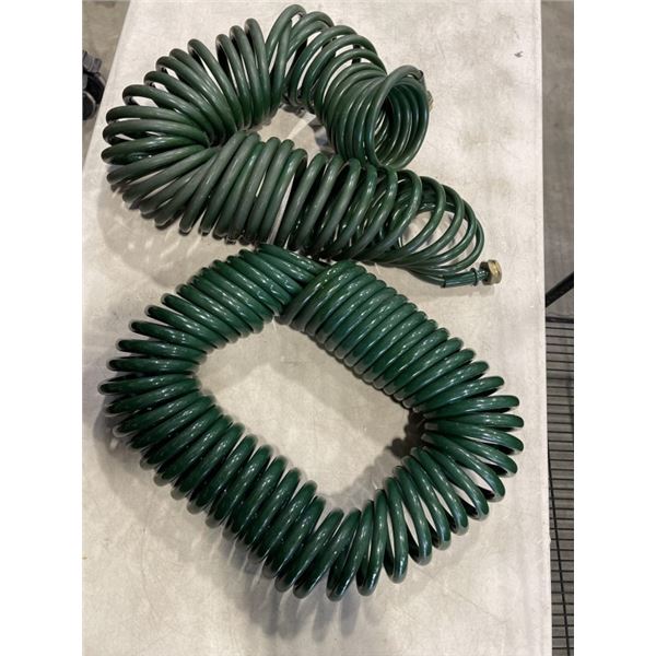 2 25FT COIL GARDEN HOSES