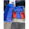 Image 3 : GREY TOTE WITH ASORTED PARTS BINS