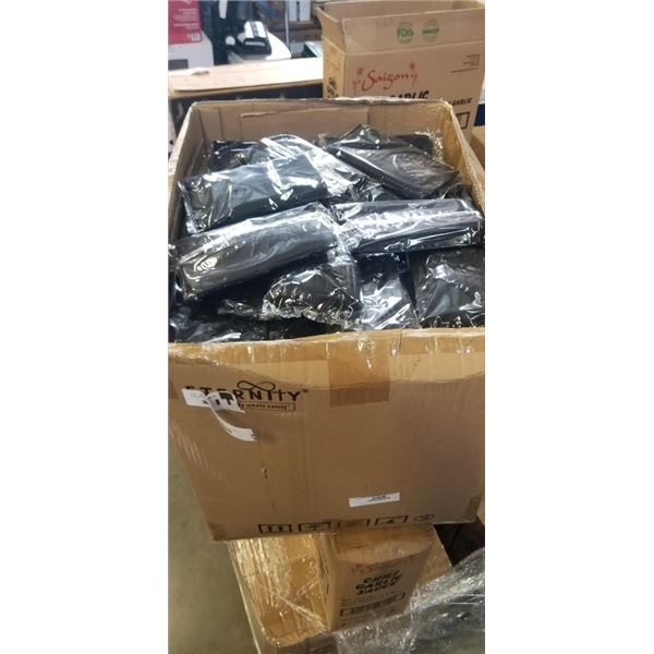 LARGE BOX OF BLACK DISPOSABLE MASKS