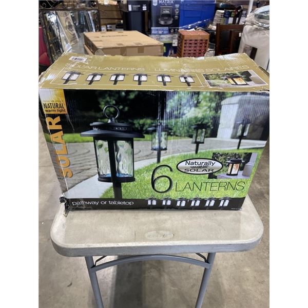 NATURALLY SOLAR LIGHTS. COMES WITH 6 LANTERNS