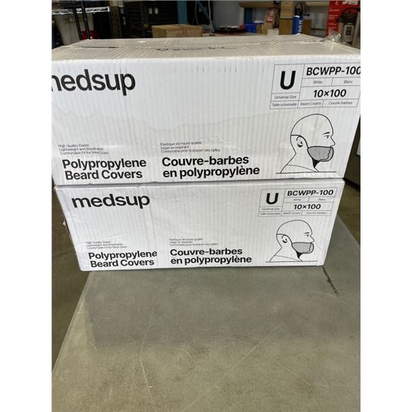 2 CASES OF POLY BEARD COVERS