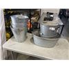 Image 1 : 9 METAL BUCKETS VARIOUS SIZES