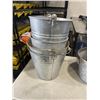 Image 2 : 9 METAL BUCKETS VARIOUS SIZES