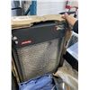 Image 3 : BLACK TOTE WITH HEATER, PROPANE TANK, MISC. CAMPING ITEMS
