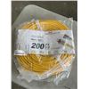 Image 1 : AS NEW INDOOR/OUTDOOR 3 WIRED GROUNDED HEAVY DUTY 200FT 12 AWG 8A YELLOW EXTENSION CORD