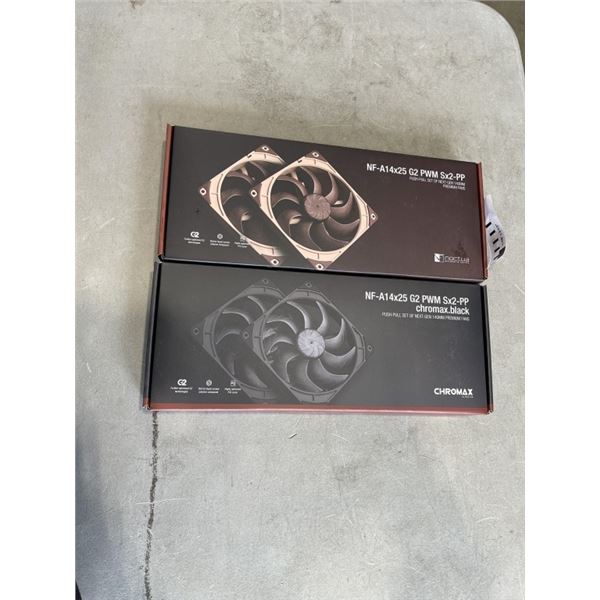 2 NEW SETS  NOCTUA  PREMIUM FANS 140MM NF-A1-4X25