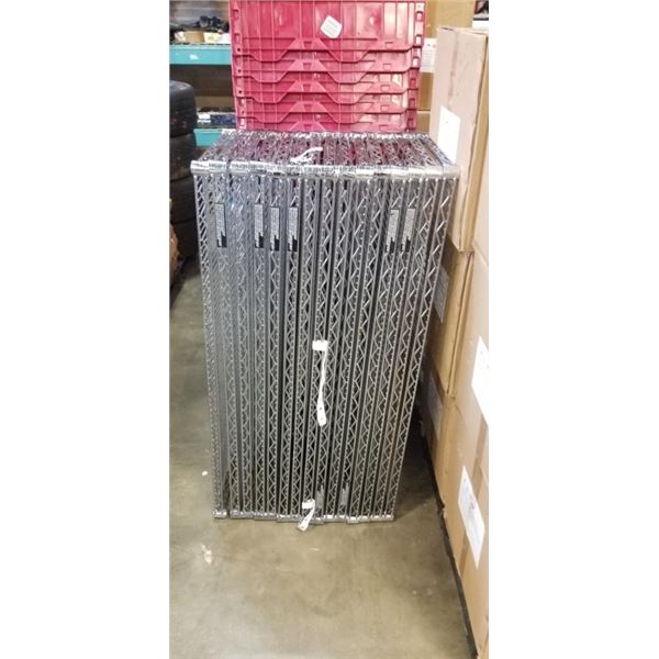 15 METAL SHELVES 18" X 48"