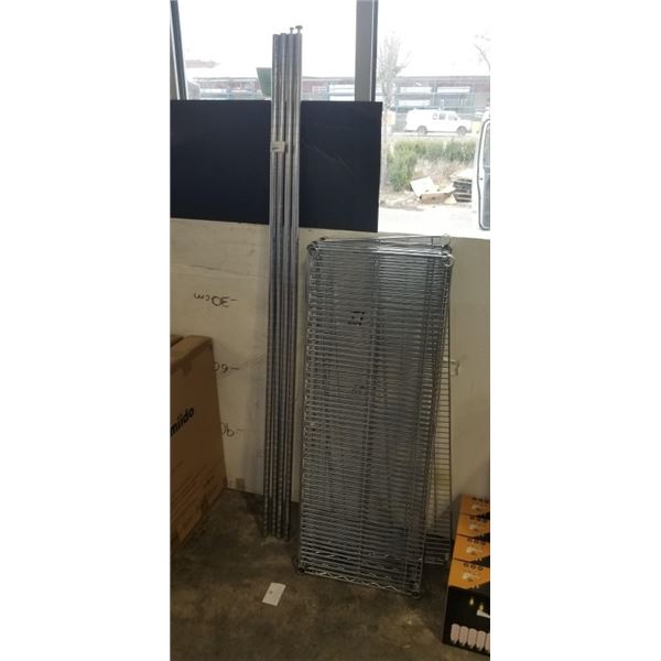 6FT METAL SHELVING UNTIL W/ 5 SHELVES 18" X 48"