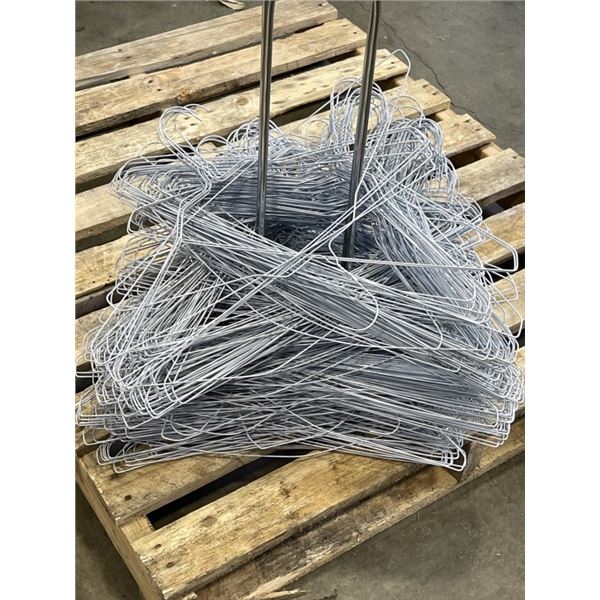 STACK OF APPROX 500 COAT HANGERS