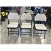 Image 1 : 3 METAL FOLDING CHAIRS