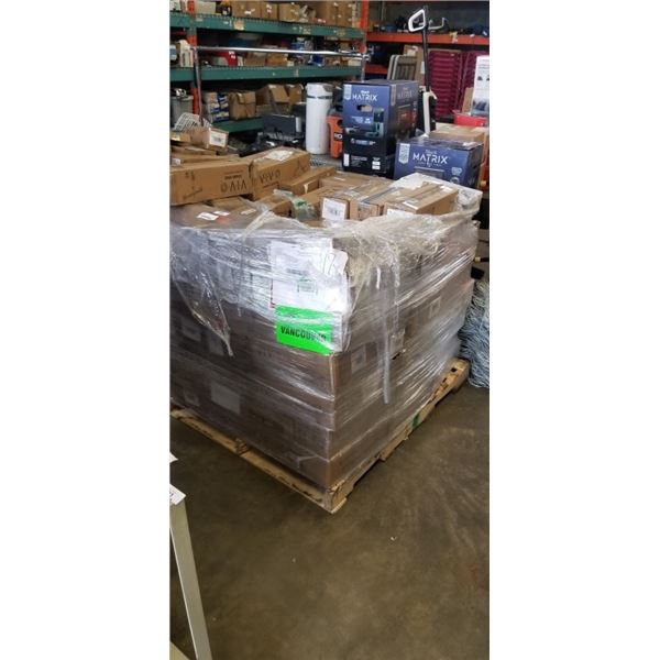 PALLET OF ASSORTED VIVO TRAYS AND MOUNTS AND MORE