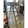 Image 2 : 6FT ALUMINUM A-FRAME LADDER