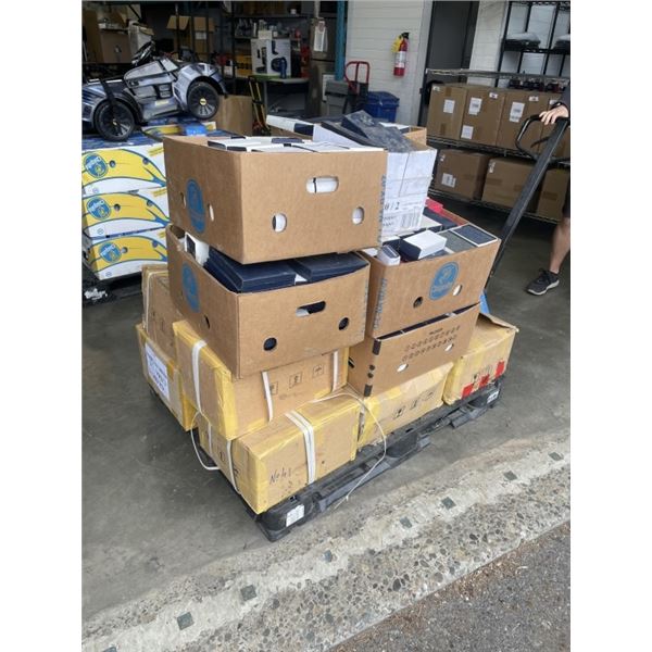 PALLET OF OF GLASS ETCHINGS IN CASE - SOME USED, SOME BLANK