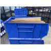 Image 4 : 3 LARGE QUANTUM STACKING STORAGE BINS QUS993 36 INCH LONG X 17 X 17 INCH