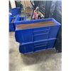 Image 2 : 2 LARGE QUANTUM STACKING STORAGE BINS QRB166 42 INCH LONG X 17 X 17 INCH