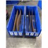 Image 1 : 2 LARGE QUANTUM STACKING STORAGE BINS QRB166 42 INCH LONG X 17 X 17 INCH