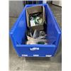 Image 1 : QUANTUM STORAGE BIN OF ASSORTED CHAINS AND WIRE ROPE, HARDWARE AND SHOP SUPPLY