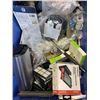 Image 3 : QUANTUM STACKING SOTRAGE BIN WITH ASSORTED STORE REURN DEFECTIVES, INCLUDING VITAMIX BLENDER PARTS, 