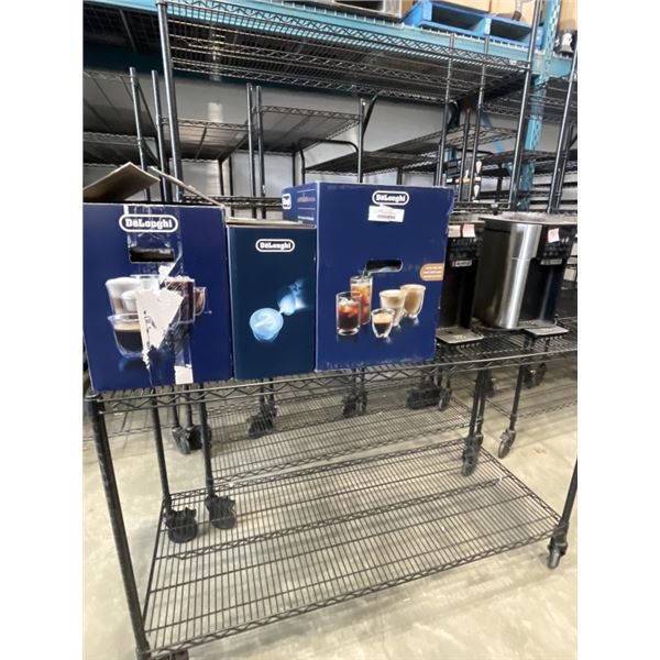 ASSORTED DELOGNHI STORE RETURN COFFEE MAKERS